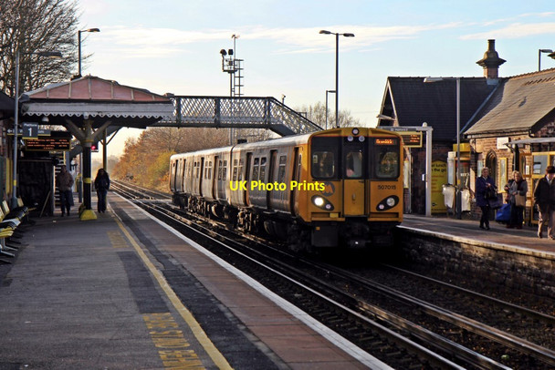 Photo 6"x4" Merseyrail Class 507, 507015, Maghull railway station Maghull c2013