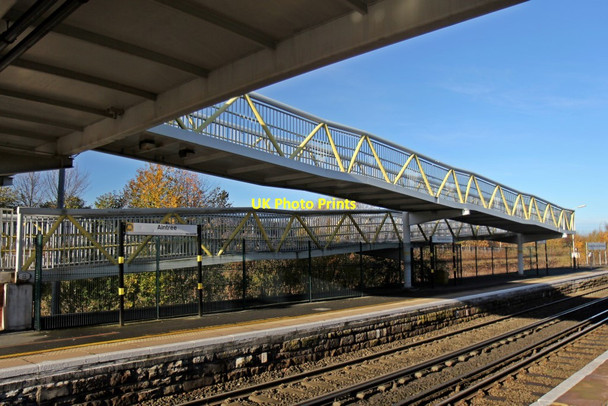 Photo 6"x4" Footbridge, Aintree railway station Aintree c2013