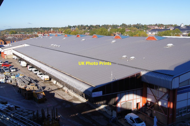 Photo 6"x4" Warehouses by Reading station Reading c2013