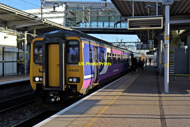 Photo 6"x4" Northern Rail Class 156, 156421, Liverpool South Parkway railway station Garston\/SJ4084 c2013