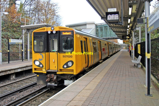 Photo 6"x4" Merseyrail Class 507, 507020, Liverpool South Parkway railway station Garston\/SJ4084 c2013