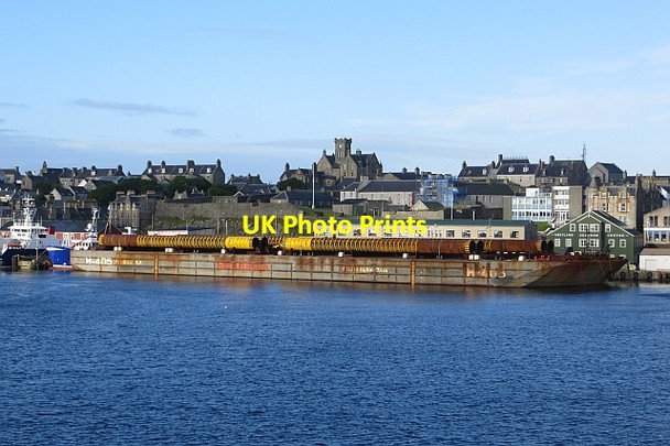 Photo 6"x4" Barge, Lerwick Harbour Lerwick c2013