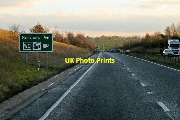 Photo 6"x4" Southbound A46 Lenchwick c2013