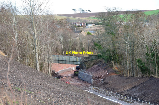 Photo 6"x4" Borders Railway construction, Gorebridge Arniston\/NT3461 c2013