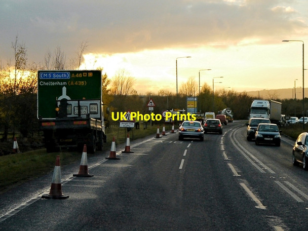 Photo 6"x4" A46, Four Pools Evesham c2013