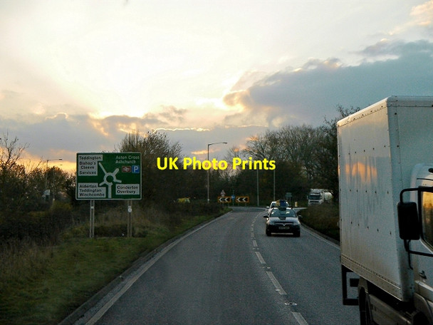 Photo 6"x4" A46 Teddington Hands Roundabout Teddington Hands c2013