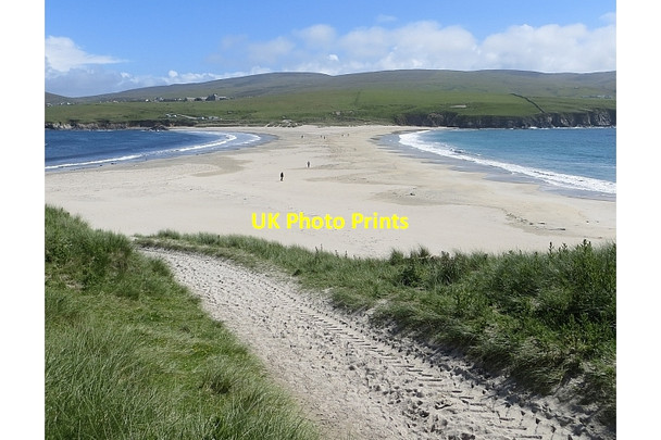Photo 6"x4" Tombolo, St Ninian's Isle Bigton c2013