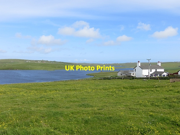 Photo 6"x4" Loch of Spiggie, Symblister Noss\/HU3516 c2013