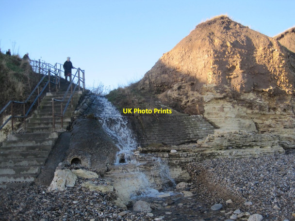 Photo 6"x4" Steps and Stream Leading to Beach at Seaham Seaham c2013