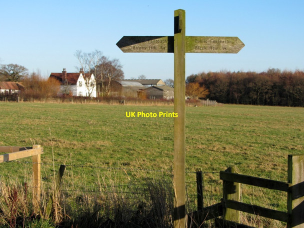 Photo 6"x4" Footpath near West Woodside Farm Bank Top\/NZ1466 c2013