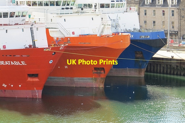 Photo 6"x4" Offshore support vessels, Aberdeen Docks Aberdeen\/NJ9206 c2013 P1