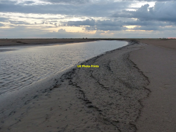 Photo 6"x4" Channel in the mudflats at Friskney Flats Friskney Flats c2013 P1