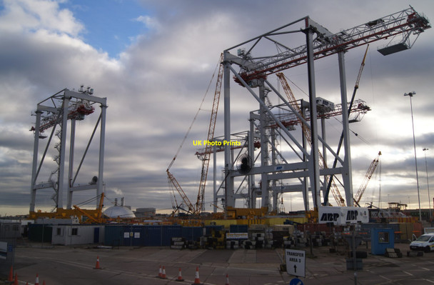 Photo 6"x4" New cranes - Prince Charles container port Freemantle c2013