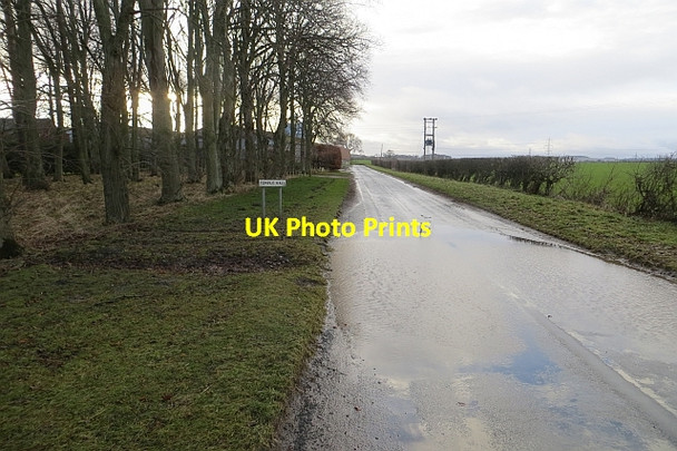 Photo 6"x4" Flooded road, Templehall Pencaitland c2013