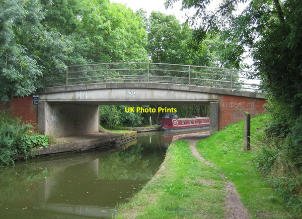 Photo 6"x4" Rising Bridge (Bridge no. 66), Grand Union Canal, near Kingswood, Warwickshire Baddesley Clinton\/SP2072 c2013 P1