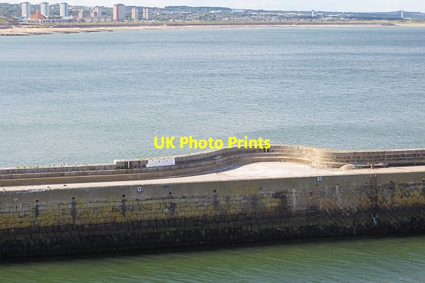Photo 6"x4" North Pier, Aberdeen Harbour Balnagask c2013