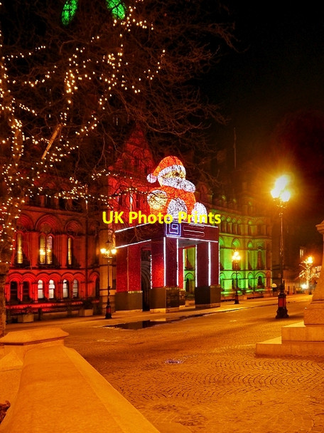 Photo 6"x4" Town Hall Santa Manchester c2013
