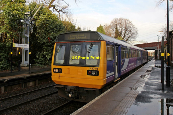 Photo 6"x4" Northern Rail Class 142, 142048, Eccleston Park railway station Prescot c2013