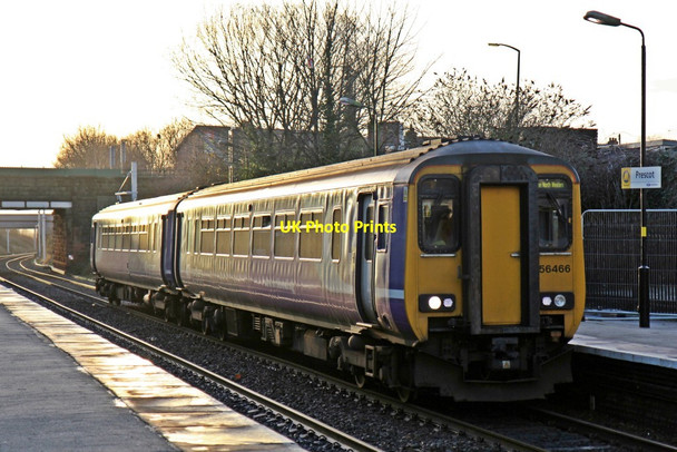 Photo 6"x4" Northern Rail Class 156, 156466, Prescot railway station Prescot c2013