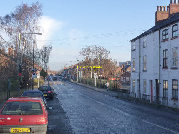 Photo 6"x4" Barlby Road, looking north-east from the swing bridge Selby c2013