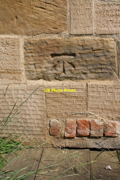 Photo 6"x4" Benchmark on Thornton-le-Beans Chapel Thornton-le-Beans c2013