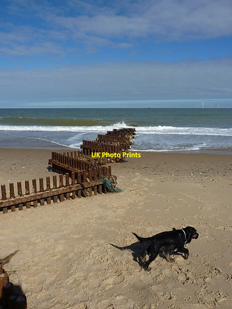 Photo 6"x4" Welded steel groyne at Caister Caister-on-Sea c2013