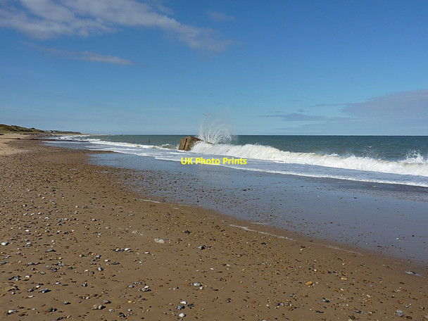 Photo 6"x4" The beach and pillbox at Caister Caister-on-Sea c2013