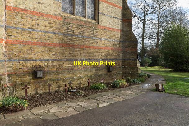 Photo 6"x4" Memorials at St John's Church, Clay Hill, Enfield Enfield\/TQ3396 c2014