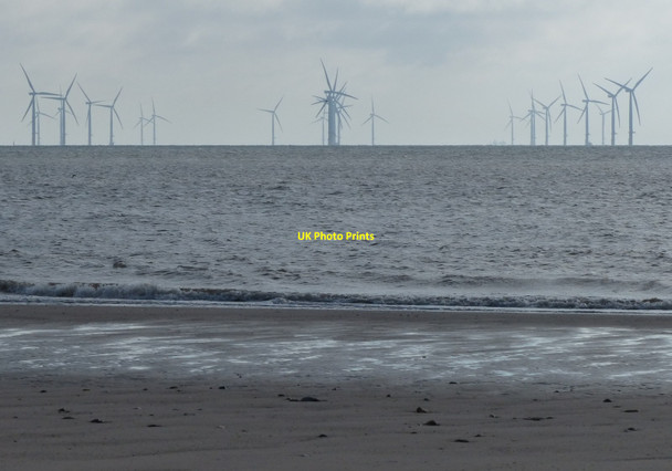 Photo 6"x4" Lynn Offshore Windfarm Seacroft\/TF5660 c2013