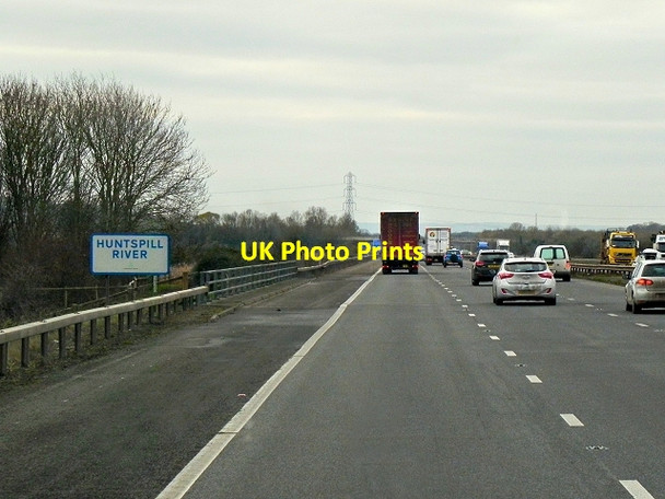 Photo 6"x4" Huntspill River crossing, Southbound M5 Hackness\/ST3345 c2013