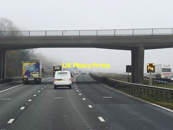 Photo 6"x4" Northbound M5, Kenn Road Bridge Clevedon c2013