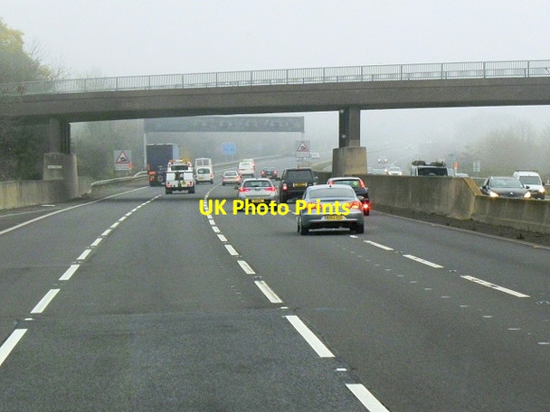 Photo 6"x4" Northbound M5, Court Lane Bridge East Clevedon c2013