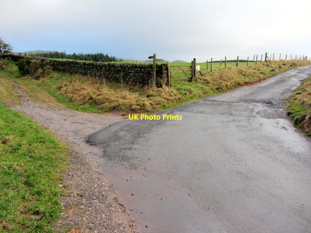 Photo 6"x4" Junction of track to Melmerby Fell and road to Gale Hall Melmerby\/NY6137 c2014