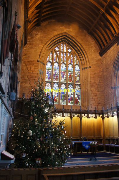 Photo 6"x4" Christmas tree in Dunkeld Cathedral Dunkeld c2013