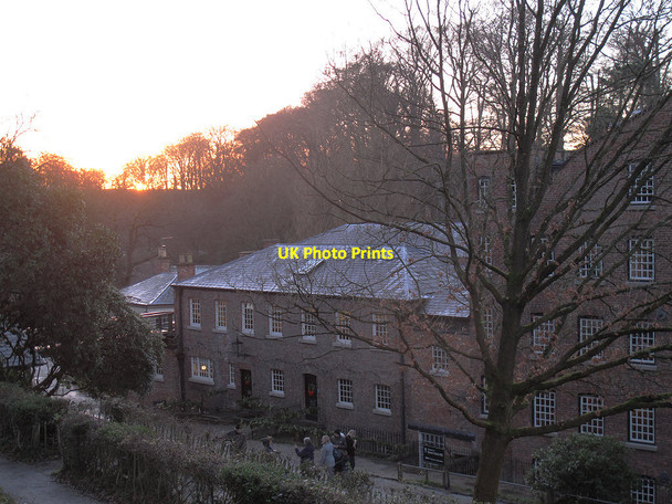Photo 6"x4" Quarry Bank Mill at dusk Wilmslow c2013