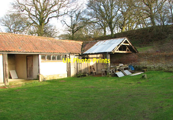 Photo 6"x4" Rifle range on the edge of Church Marsh Surlingham c2014