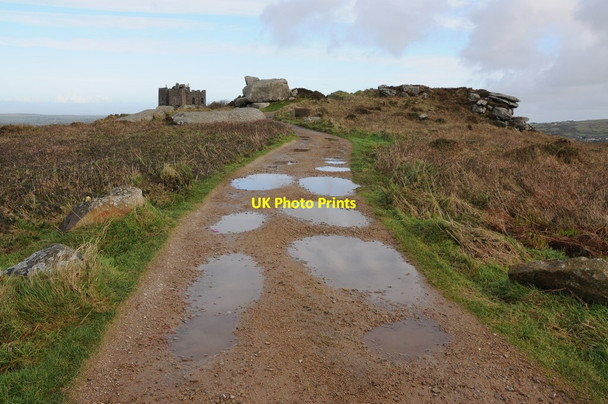 Photo 6"x4" Track leading to Carn Brea Castle Redruth c2014