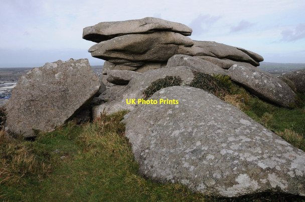 Photo 6"x4" Rocks on Carn Brea Redruth c2014