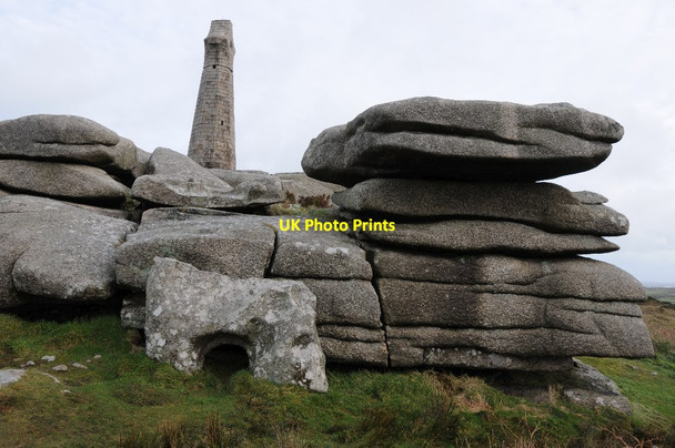 Photo 6"x4" Rocks on Carn Brea Redruth c2014 P1