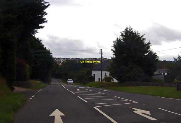 Photo 6"x4" A3072 entering Holsworthy Holsworthy c2013