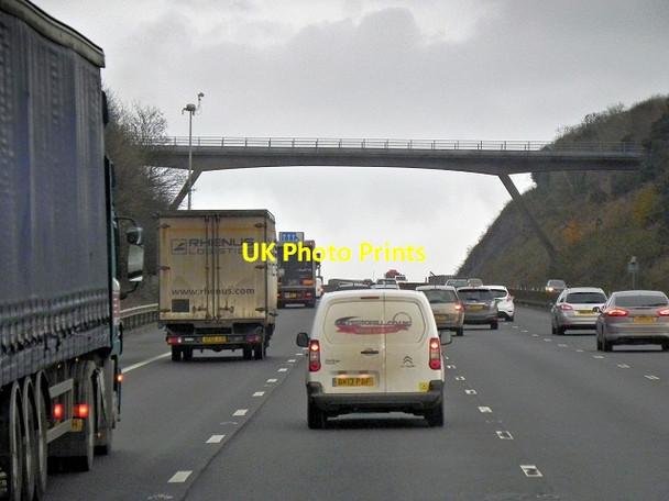 Photo 6"x4" Footbridge over the M5 at Norton's Wood Norton's Wood\/ST4372 c2013