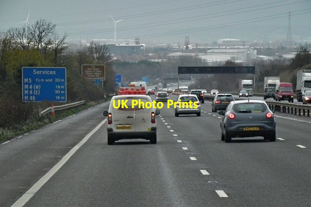 Photo 6"x4" Northbound M5, Caswell Hill Clapton in Gordano c2013