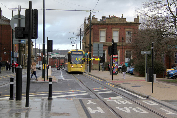 Photo 6"x4" Tram on Union Street, Oldham Oldham c2014