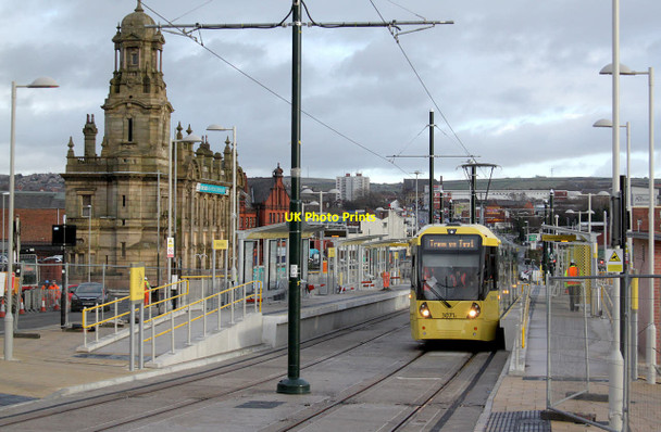 Photo 6"x4" Tram on test at Oldham Mumps Oldham c2014