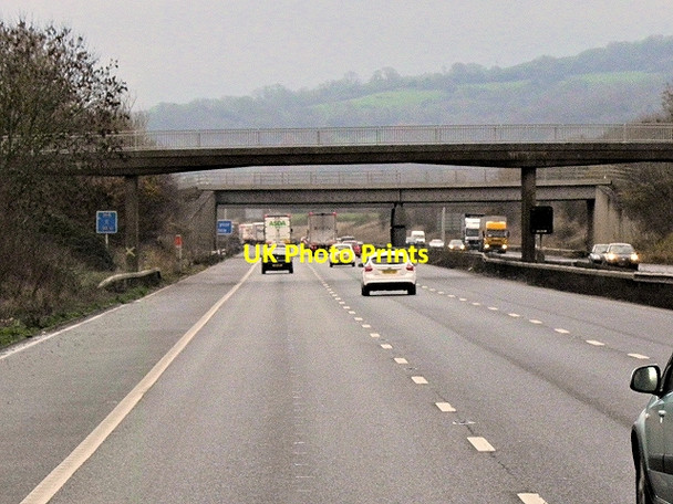 Photo 6"x4" Footbridge over the M5 near Quedgeley Haresfield\/SO8110 c2013