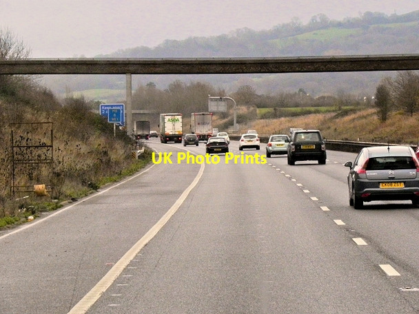 Photo 6"x4" Footbridge over M5 Motorway Colethrop c2013
