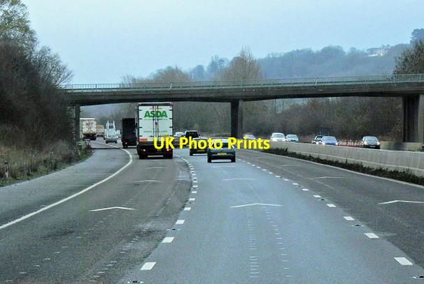 Photo 6"x4" Bridge (A4173) Over the M5 near Brookthorpe Brookthorpe c2013