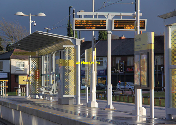 Photo 6"x4" Audenshaw tram stop Denton\/SJ9295 c2014