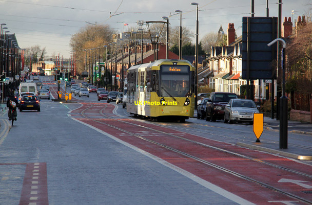 Photo 6"x4" Tram on Droylsden Road Droylsden c2014