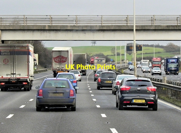 Photo 6"x4" Farm Access Bridge, Northbound M5 Bromsgrove c2013